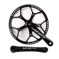 BUCKLOS Folding Bike Crankset 170mm 53T Chainring - Single Speed Aluminum Alloy