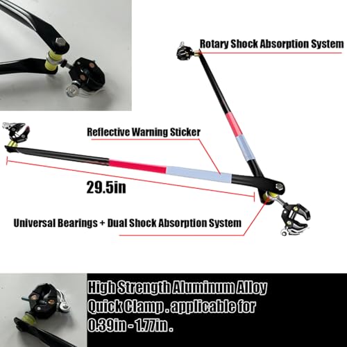 Bike Trailer Hitch for Bicycle & Garden Cart Connection - Heavy Duty Steel