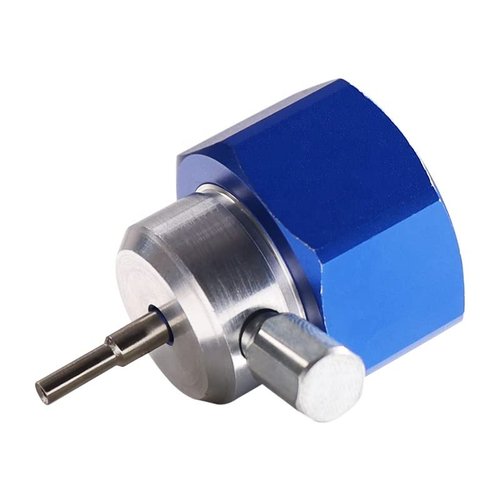 Manloney LLC Propane Refilling & Charging Adapter for Airsoft and Green Gas Cans with Silicone Oil Port (Blue)