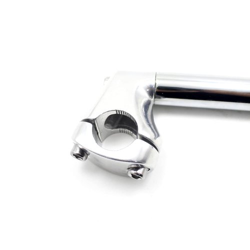 WEERAS Road Bike Stem Fixed Gear Bicycle Gooseneck Handlebar Stem 22.2x22.2x220mm Silver
