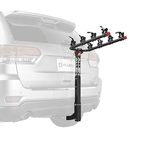 Allen Sports Deluxe 4-Bike Hitch Mount Rack Black 2-Inch Receiver