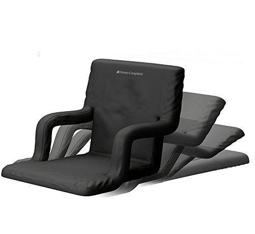 2-Pack Portable Bleacher Stadium Chairs with Back Support & Reclining, Armrests
