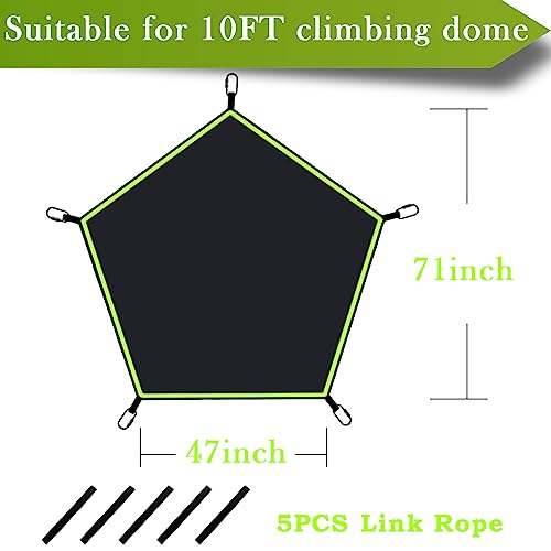 Kids Dome Climber Hammock with Canopy - Supports 300 lbs for 10ft Geodesic Dome