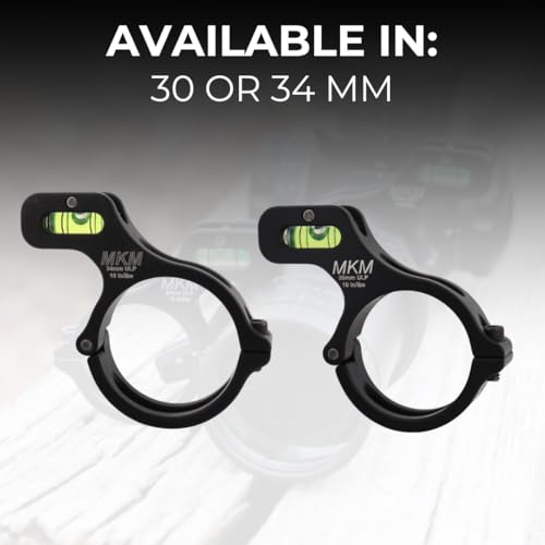 MK Machining 30mm Billet Scope Level Kit Ultra-Low-Profile Bubble Level, Hinged Clamp & Allen Wrench