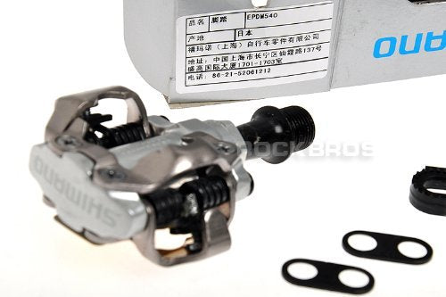 Shimano PD-M540 SPD Off-Road Cycling Pedals Silver - Lightweight, Mud Shedding