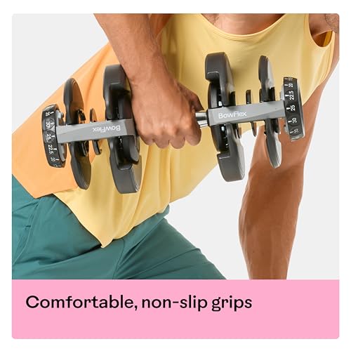 BowFlex Adjustable Results Series SelectTech Dumbbells - Black, 5-52.5 lbs