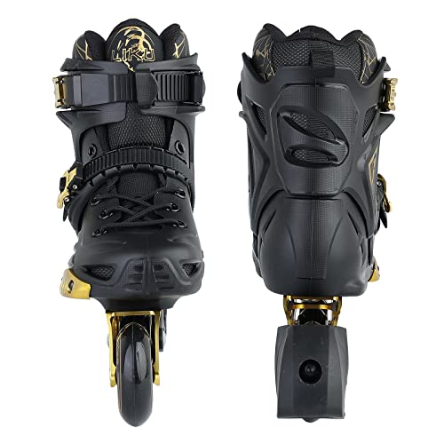 LIKU Unisex Gold Inline Skates Men 8/Women 9 Fitness Roller Skates