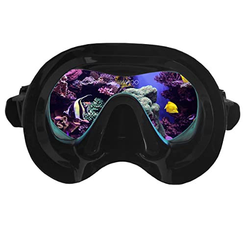 SeaDive Oceanways HD Anti-Fog Swim Mask Black Silicone
