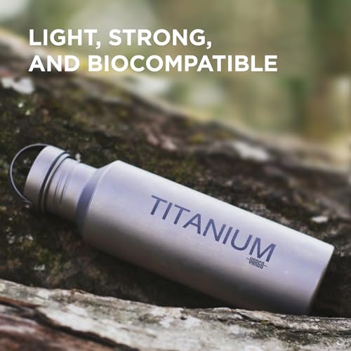 Titanium Water Bottle 650ml - Lightweight Durable Hydration Flask