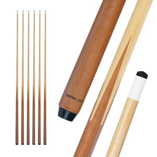 Empire USA 57" One-Piece Hardwood Billiard Pool Cue Stick - Wood Variant