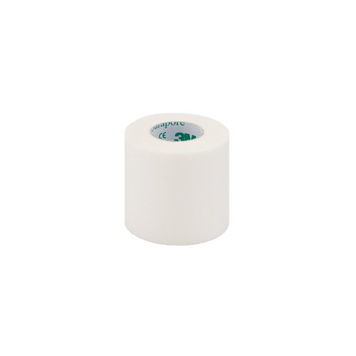 3M Durapore Medical Tape, Non-Sterile, Silk-Like Cloth, White, 2 in x 10 yds, 6 Rolls, 1 Pack