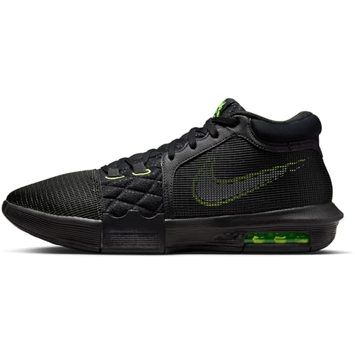 Nike Lebron Witness VIII Men’s Basketball Shoes - Black White Volt 13