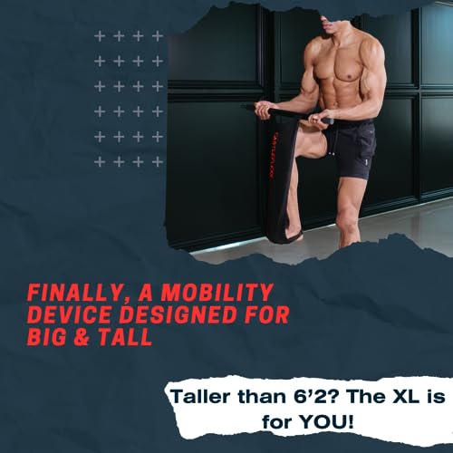CastleFlexx Full Body Stretching Device 5ft Black/Red – Mobility & Injury Recovery Tool