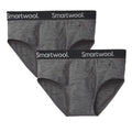 Smartwool Men's Active Briefs 2-Pack Medium Gray Heather - Slim Fit, Merino Wool