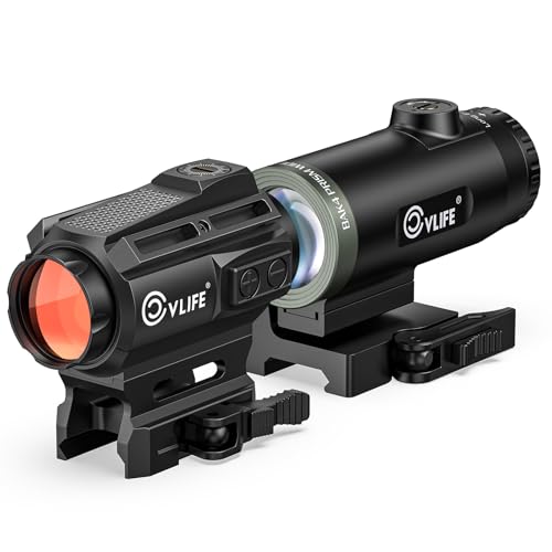 CVLIFE Solar & 5X Magnifier Combo for Rifles