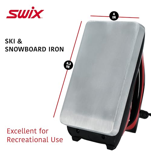 Ski & Snowboard Waxing Iron with Adjustable Temperature - Classic Red Finish