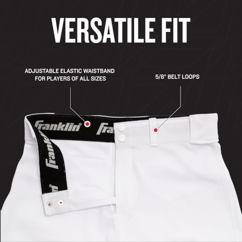 Youth Baseball Knicker Pants - White Medium - Franklin Sports