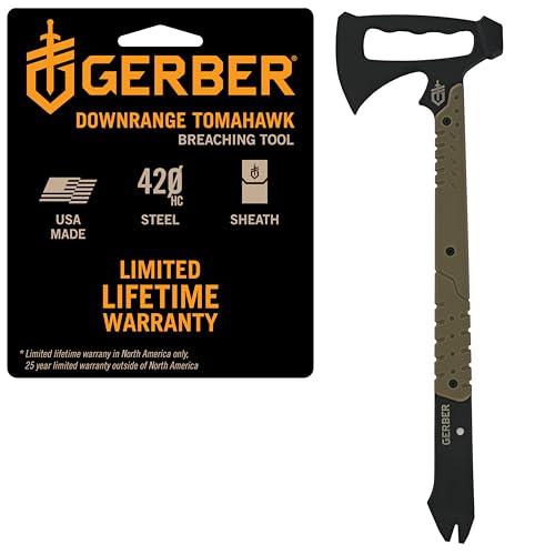 Tactical Survival Tomahawk Axe with Pry Bar and Sheath – Multi-Tool Outdoors Gear