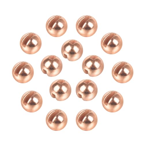 Copper Slotted Tungsten Beads for Fly Tying 2.5mm - 50 Pack
