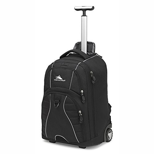 High Sierra Freewheel Wheeled Laptop Backpack - Black, 20.5 x 13.5 x 8-Inch, One Size
