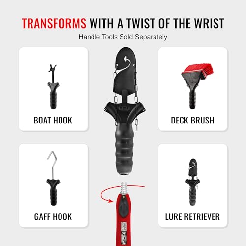Ego S1 & S2 Fixed Handles Fishing Net Extension 29-Inch Red Lightweight