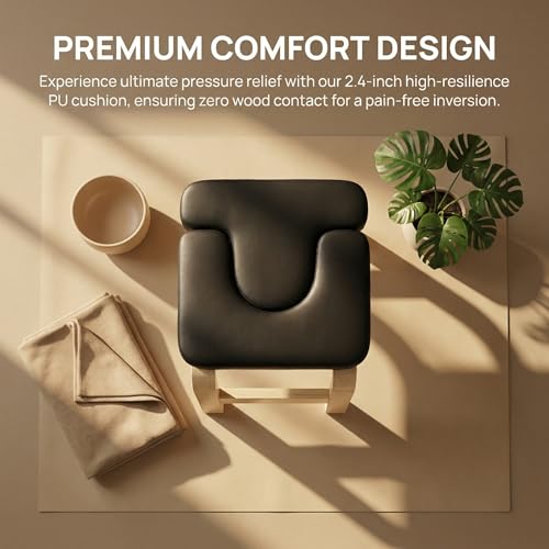 Yoga Headstand Bench Inversion Chair for Balance & Stress Relief - Space-Saving Fitness Equipment
