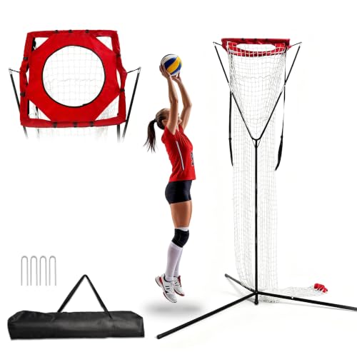 Adjustable Volleyball Setting Net with Tripod Support, 7.5-11.5 ft Training Equipment