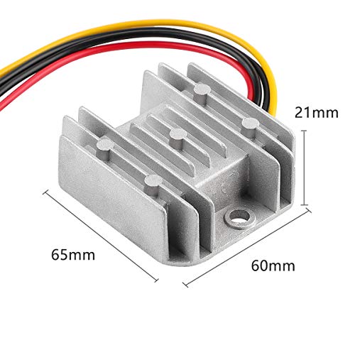 Voltage Reducer DC 8V-40V to 12V 3A 36W Buck Boost Converter - Waterproof, Compact