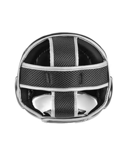 Venum Challenger Headgear - Black & Silver, One Size, Martial Arts Protective Gear