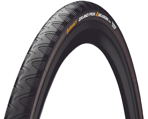 Continental Grand Prix 4-Season Road Bike Tire 700x25 Black - All-Weather Duraskin & Vectran