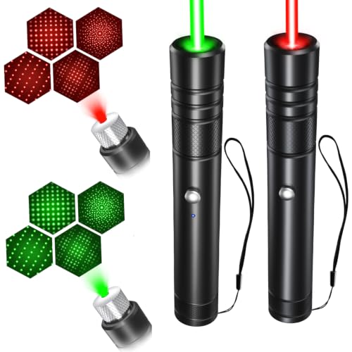 Rechargeable Laser Pointer with Green & Red Beams - Long Range, Tactical Light