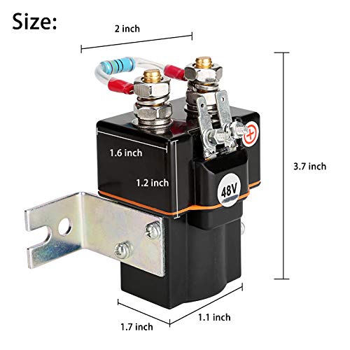 48V Golf Cart Solenoid with Resistor for Club Car DS & Precedent 2000+