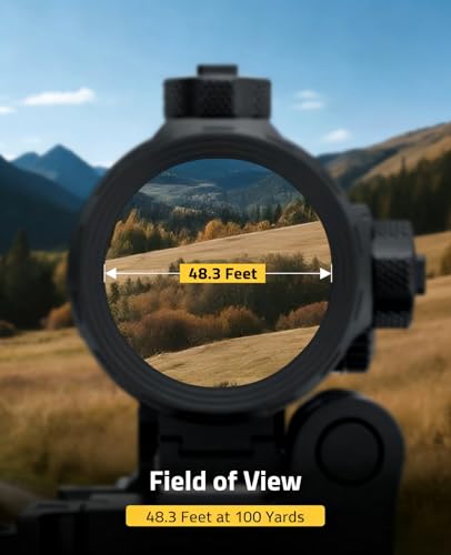 CVLIFE 3X Red Dot Magnifier with Flip-to-Side QD Mount for Riflescopes