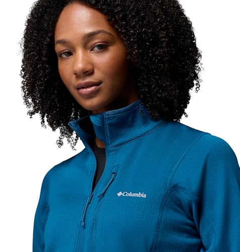 Columbia Women's Essential Hike Grid Fleece Half Zip - Medium Phoenix Blue