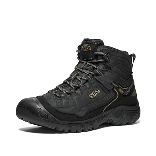 KEEN Men's Targhee 4 Waterproof Hiking Boots 11.5 Black/Black/Black
