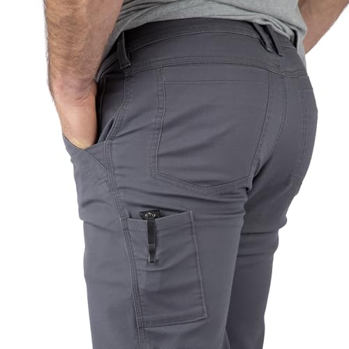 Field & Stream Men's Full Strut Stretch Canvas Pants 36W x 32L Charcoal
