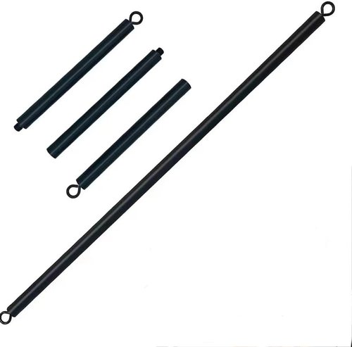 Ycendelion Resistance Band Workout Bar for Body Workout, Adjustable 3 Parts with Easy Grip Foam Durable Portable Steel Pilates Training