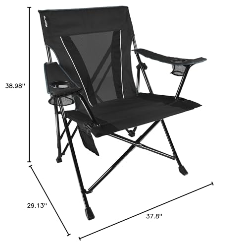 Kijaro Dual Lock XXL Camping & Sports Chair - Vik Black