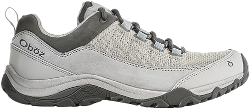 Oboz Women's Ousel Low Hiking Shoe - Drizzle 9 - Outdoor Trail Footwear
