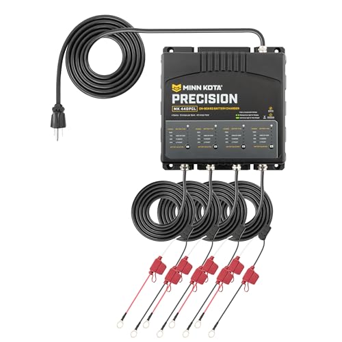 Minn Kota Precision MK-440PCL Marine Battery Charger - 4 Banks, 10A Each, Waterproof