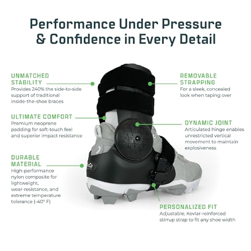 TayCo Over-the-Shoe AthleticX Ankle Support Brace Right Large for Football & Sports