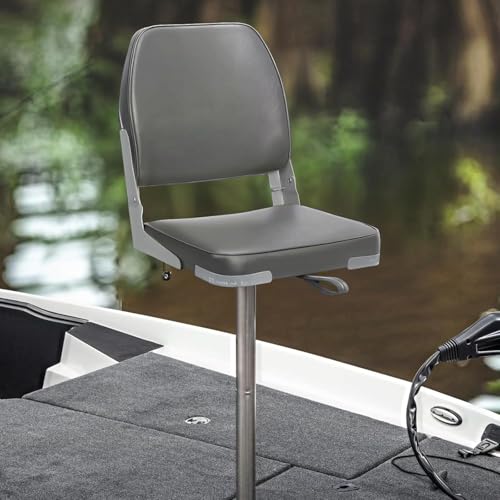 ERGOSEAT Folding Boat Seat 2 Pack Gray Low Back Fishing Seat Fits Jon Bass