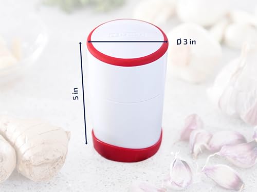 Garlic Slicer with Stainless Steel Blades and Storage Container