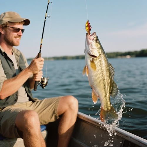5PCS Fishing Lures Kit - Bass Vibration Artificial Bait with Protective Hooks - Variation of THIS listing 5b