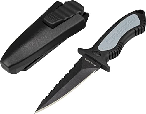 Cressi Diving Knife for Scuba & Snorkeling - Spear Black