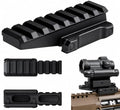 Black 360 Tactical Full Size Red Dot Riser Mount for Rails - 2.26 Inch Height