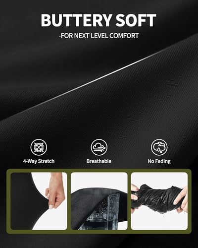 Plus Size High Waisted Leggings with Pockets for Women - Black 3X-Large A-1#Black