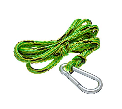Marine Dock Line Pair - Heavy-Duty 7 Ft Rope with Snaphook, 2000 lbs Strength