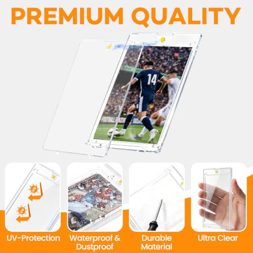 Ultra Slim Magnetic Card Holder 35pt Waterproof UV Protection for Trading & Sports Cards