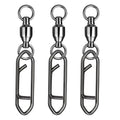 Fishing Snap Connectors Stainless Steel Ball Swivels 66lb 25 Pack Size 2+M